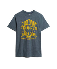 Copper Label Workwear T-Shirt - Airborne  Navy Jaspe Marl - Superdry Singapore
