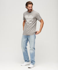 Copper Label Workwear T-Shirt - Steel Grey Grindle - Superdry Singapore