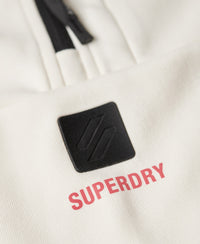 Tech Half Zip Boxy Sweatshirt - Rice White - Superdry Singapore