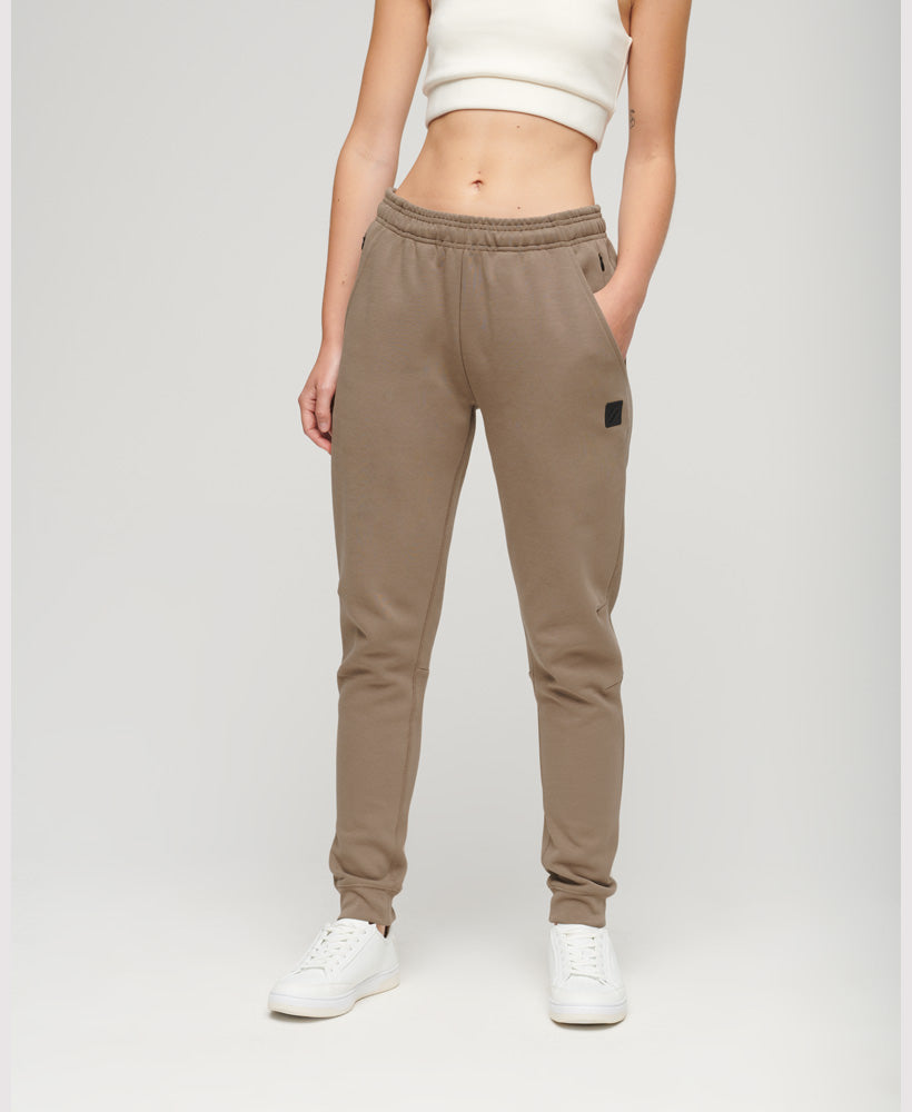 Code Tech Slim Joggers - Fossil Brown - Superdry Singapore