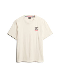 Osaka Graphic Loose T-Shirt - Pelican Beige - Superdry Singapore
