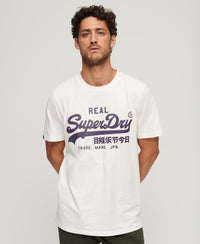 Vintage Logo T-Shirt - Ecru - Superdry Singapore