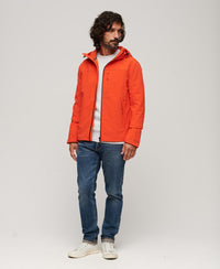 Fleece Lined Softshell Hooded Jacket - Bold Orange - Superdry Singapore