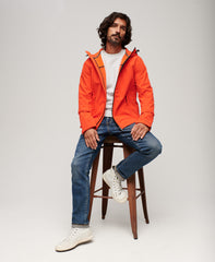 Fleece Lined Softshell Hooded Jacket - Bold Orange