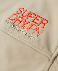 Fleece Lined Softshell Hooded Jacket - Winter Twig Beige - Superdry Singapore