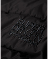 Hooded Sports Puffer Jacket - Black - Superdry Singapore