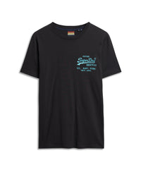 Neon Vintage Logo T-Shirt - Black - Superdry Singapore