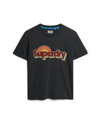 70s Classic Logo T-Shirt - Eclipse Navy - Superdry Singapore