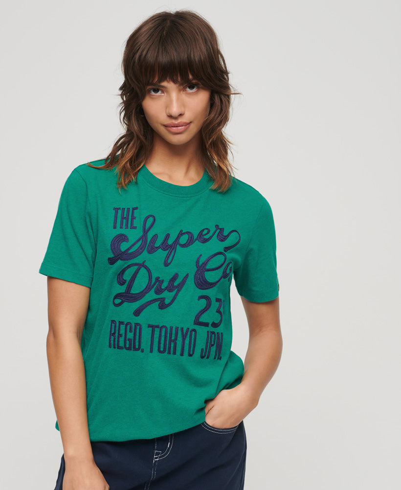 Athletic Script Graphic T-Shirt - Superdry Singapore