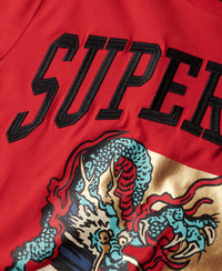 Cny Graphic Tee - Flare Red - Superdry Singapore