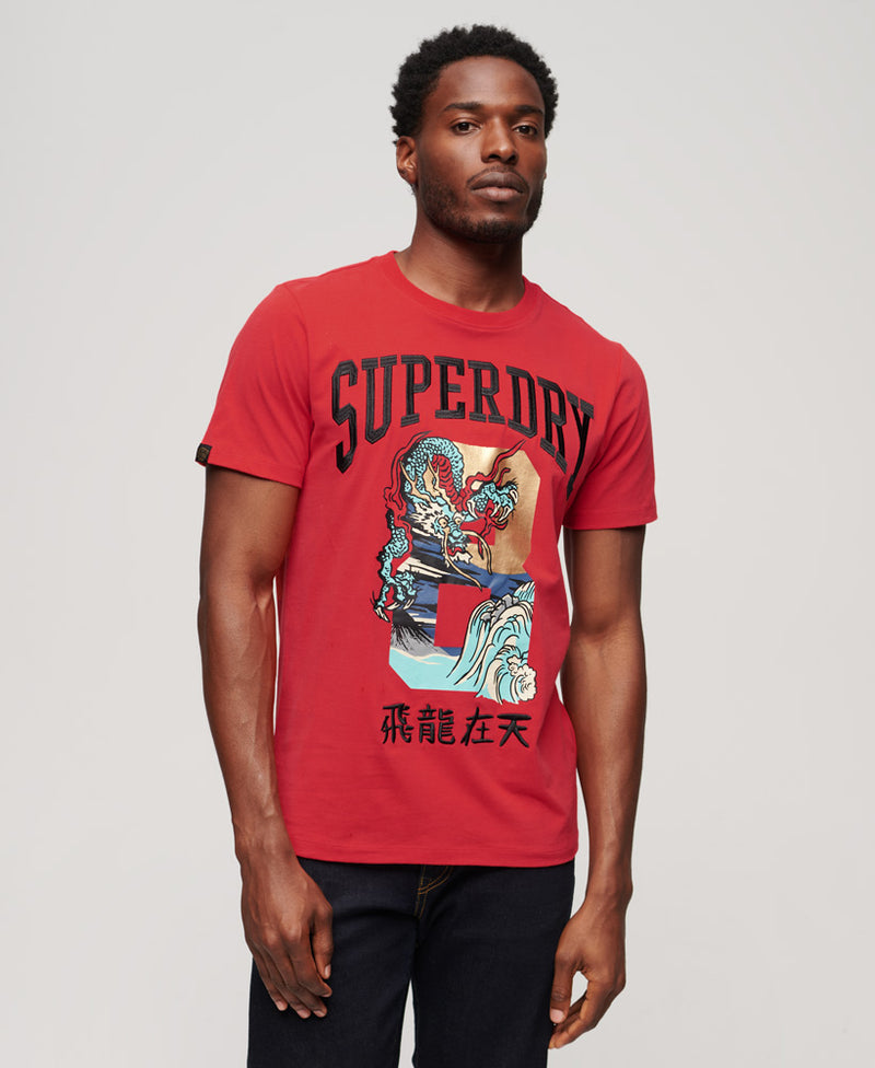 Cny Graphic Tee - Flare Red - Flare Red - Superdry - Men Tops – Superdry  Singapore