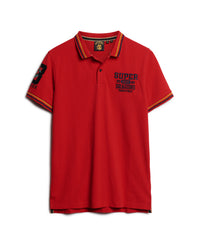 Cny Superstate Polo - Flare Red - Superdry Singapore
