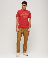 Classic Heritage T-Shirt - Ferra Red Marl - Superdry Singapore