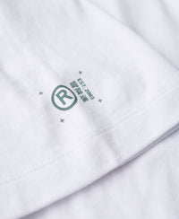 Utility Sport Logo Loose Fit T-Shirt - Brilliant White - Superdry Singapore