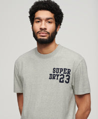 Embroidered Superstate Athletic Logo T-Shirt - Grey Fleck Marl