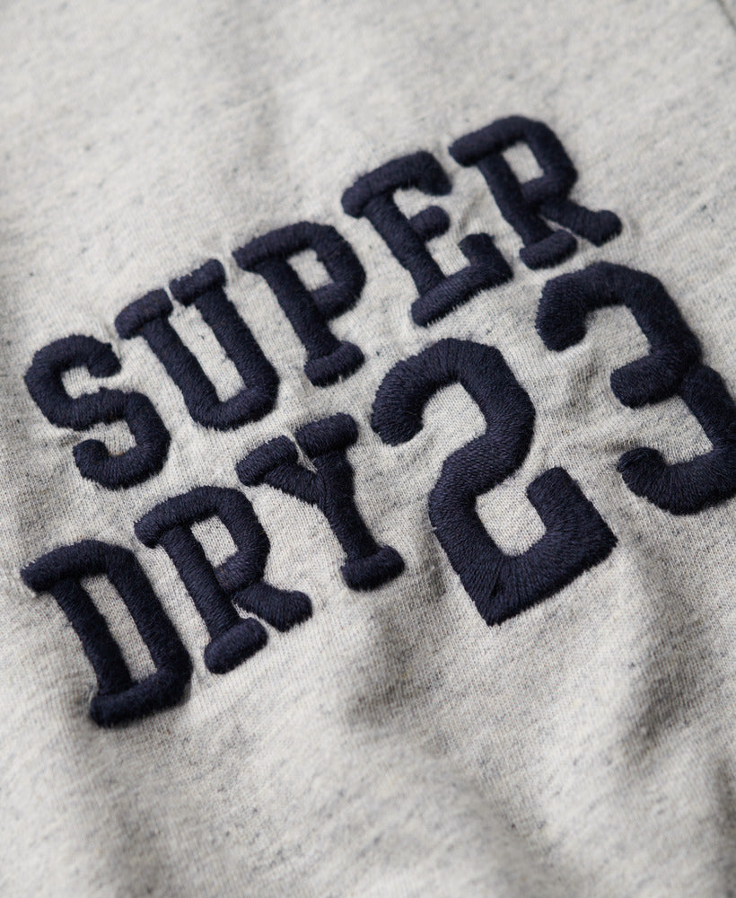 Embroidered Superstate Athletic Logo T-Shirt - Grey Fleck Marl - Superdry Singapore