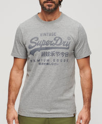 Classic Heritage T-Shirt - Ash Grey Marl - Superdry Singapore