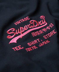 Neon Vintage Logo T-Shirt - Eclipse Navy - Superdry Singapore