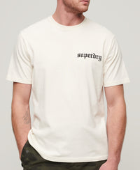 Tattoo Graphic Loose Fit T-Shirt - Cream - Superdry Singapore